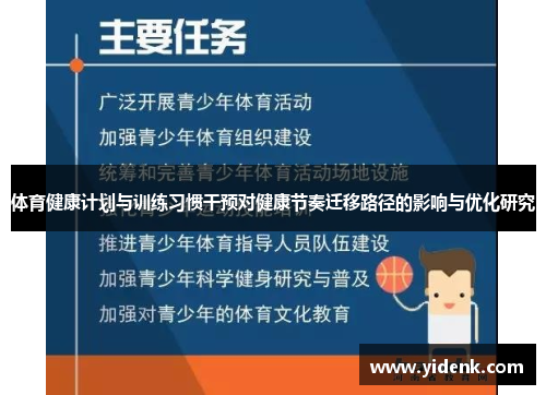 体育健康计划与训练习惯干预对健康节奏迁移路径的影响与优化研究